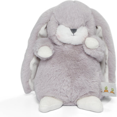 Bunnies by the bay nibble rabbit - tøjdyr - krammetøj til børn - broderede detaljer - lilla pels - 20 cm