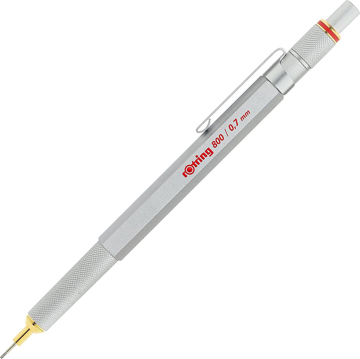Rotring 800 mekanisk blyant | 0,7 mm | sølv metalhus
