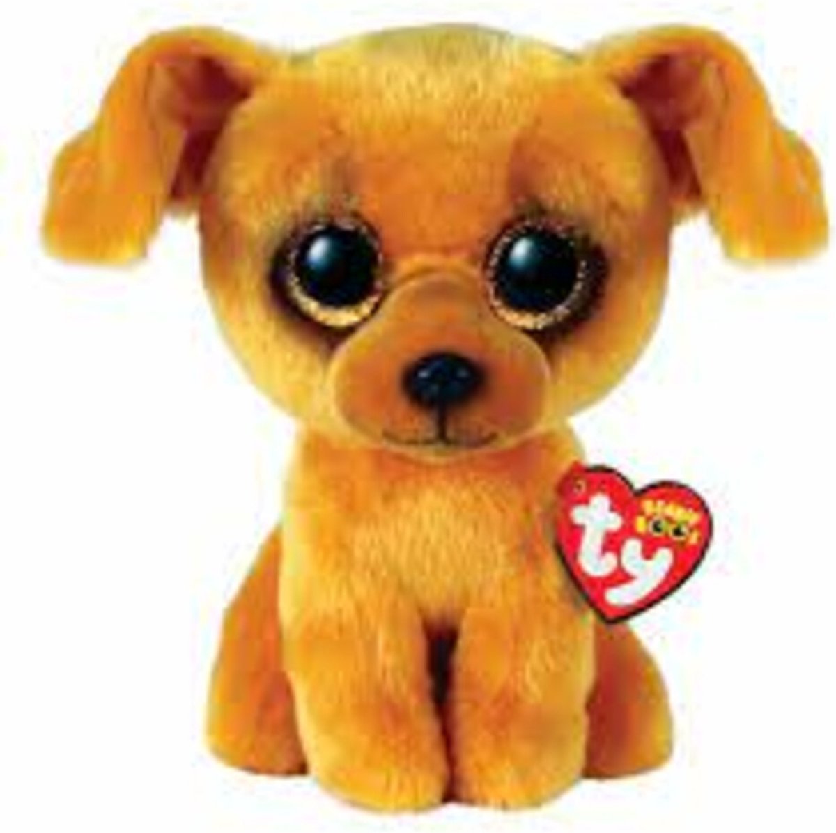 Ty beanie boo's zuzu lysebrun hund 15 cm