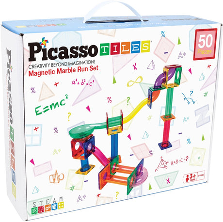Selecta picassotiles marmorløb - magnetiske bygningsfliser - 50 stk.