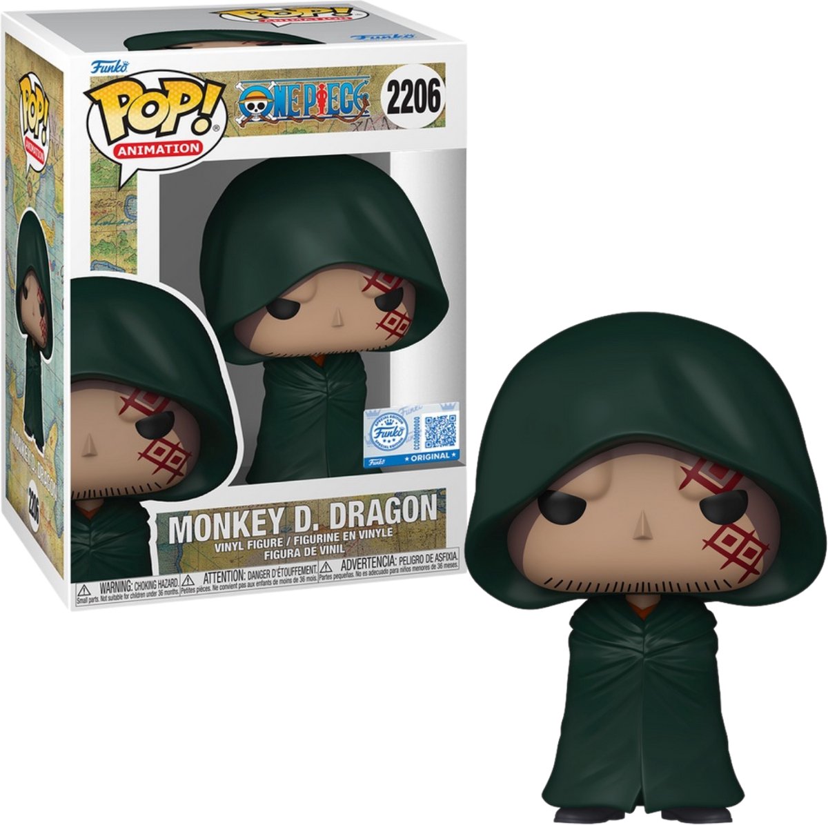 Funko pop! animation: ét stykke - abe d. drage #2206 special edition eksklusiv