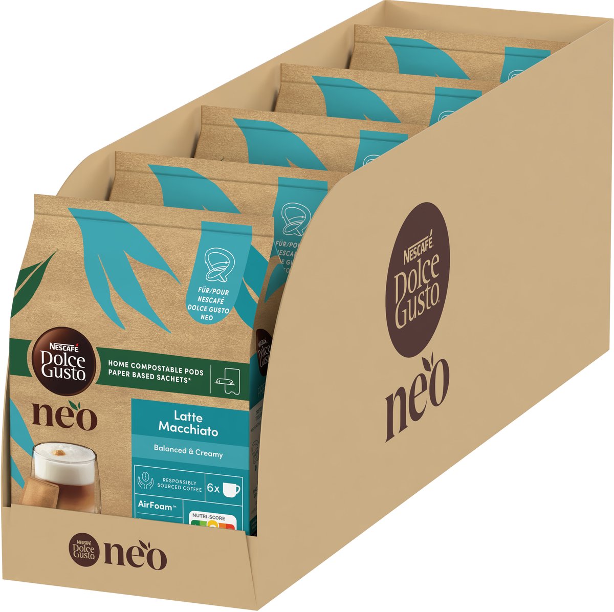 Nescafé dolce gusto neo – latte macchiato – 60 bælg til 30 kopper kaffe