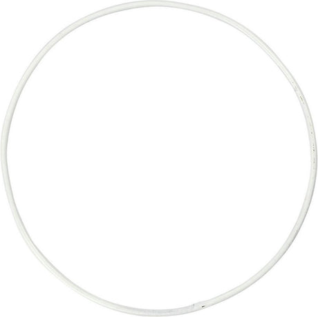 Creativ firma metaltrådsring, d 30 cm, tykkelse 3 mm, hvid, 5 stk. 1 æske