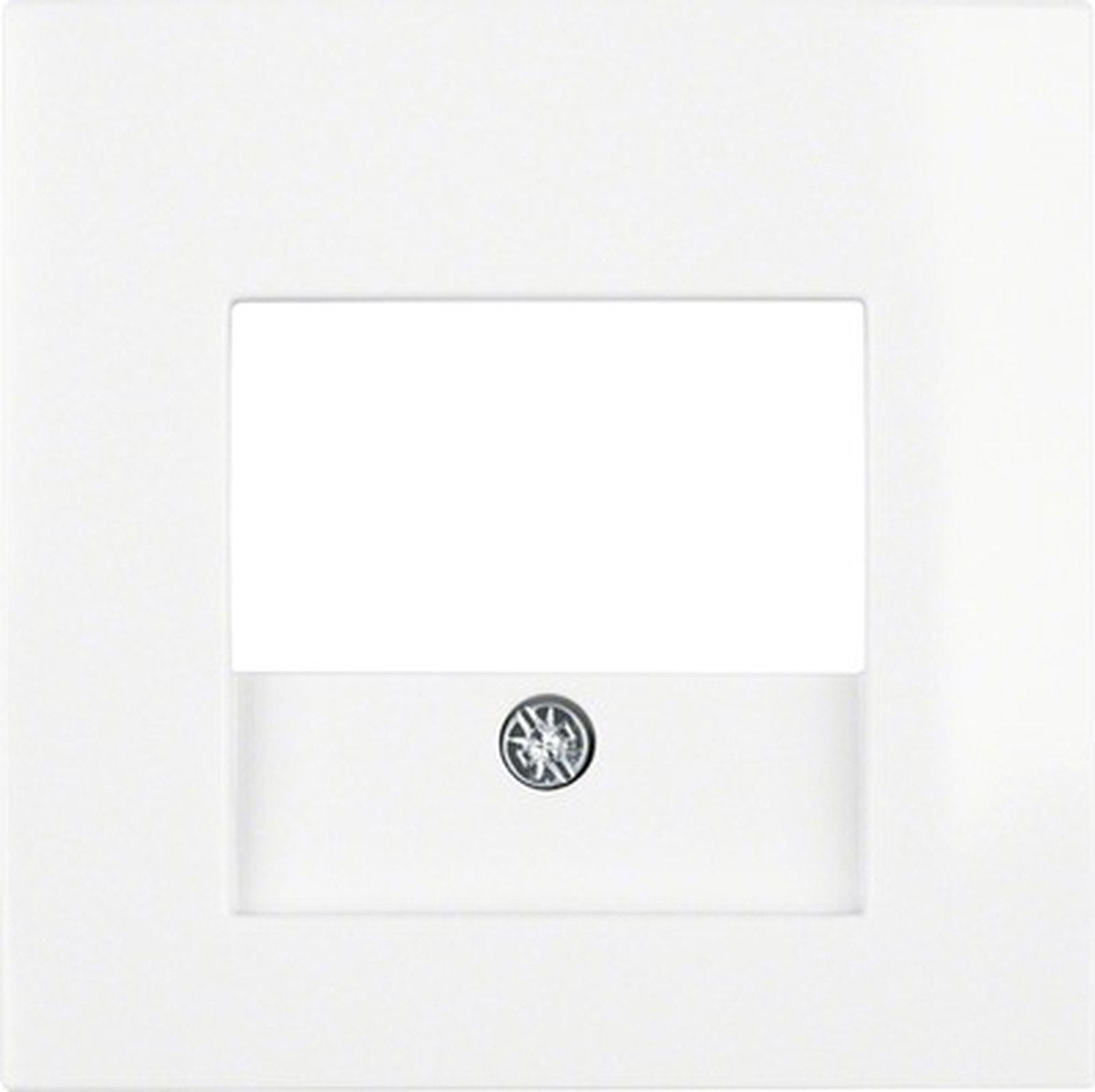 Berker s1 centralplade til USB tilslutning polar hvid