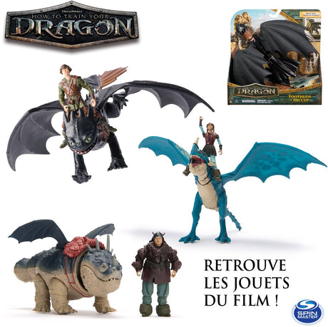 Dreamworks drager sådan træner du din drage - sådan tæmmer du en drage - grim hugorm og astrid - vikingeduo actionfigurer - legetøj