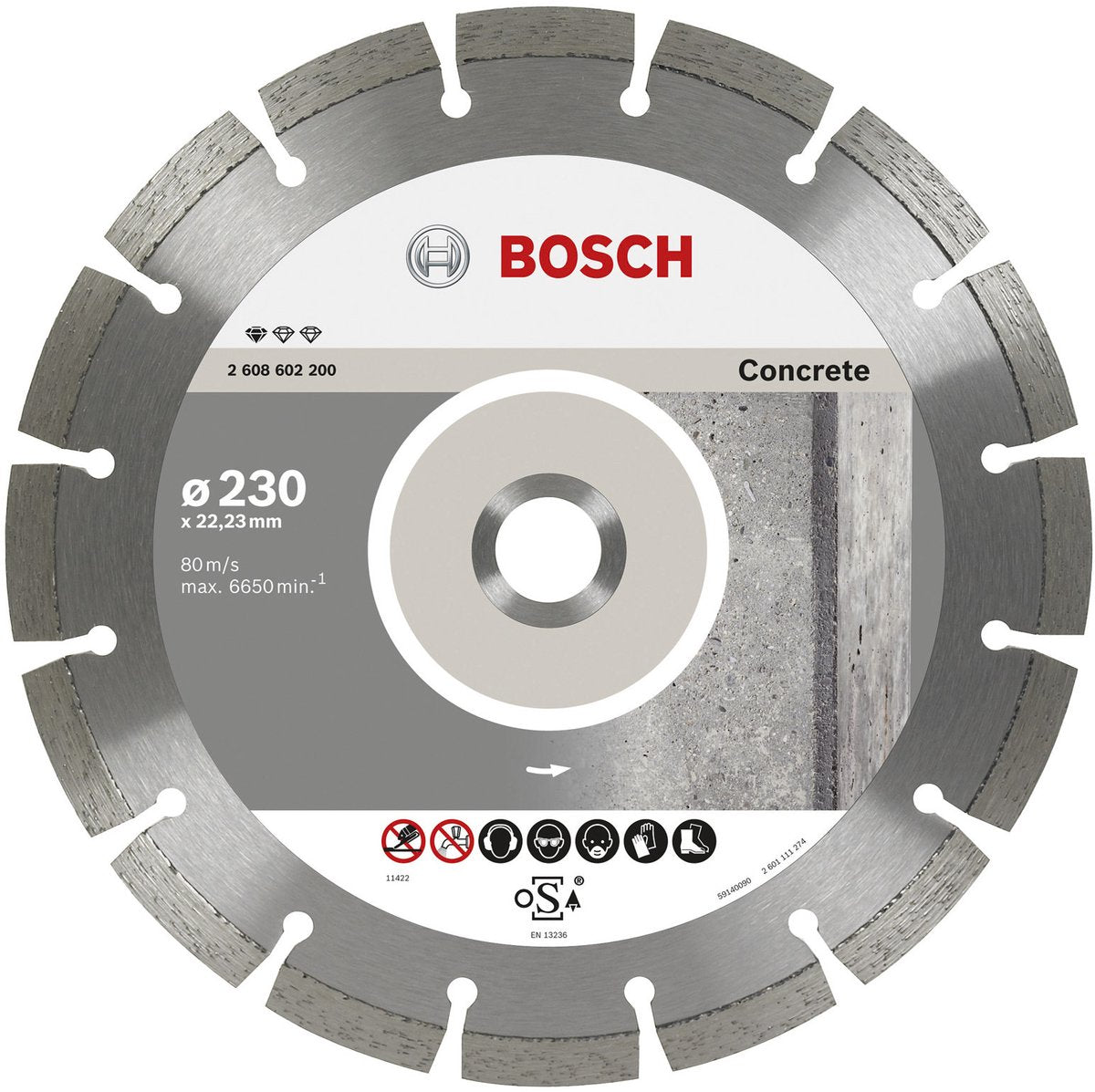 Bosch diamantskive 10x prof beton 230 22.23