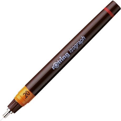 Rotring isograph teknisk tegnepen | 0,20 mm | genopfyldelig fineliner
