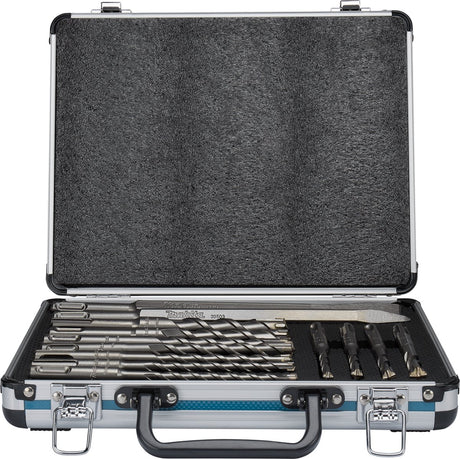 Makita tilbehør b-64674 | pb4s sds+ boremejselsæt | 13-delt SDS-plus | i aluminiumskasse - b-64674