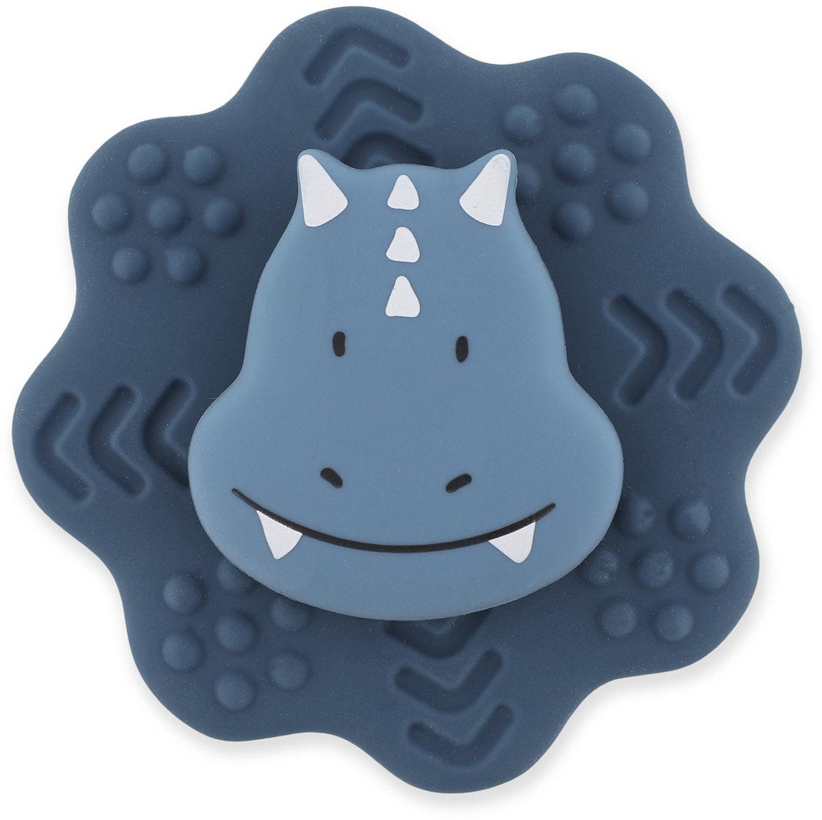 Trixie siliconen spinner met zuignap mr. triceratops – sensorisch babyspeelgoed - fidget speelgoed