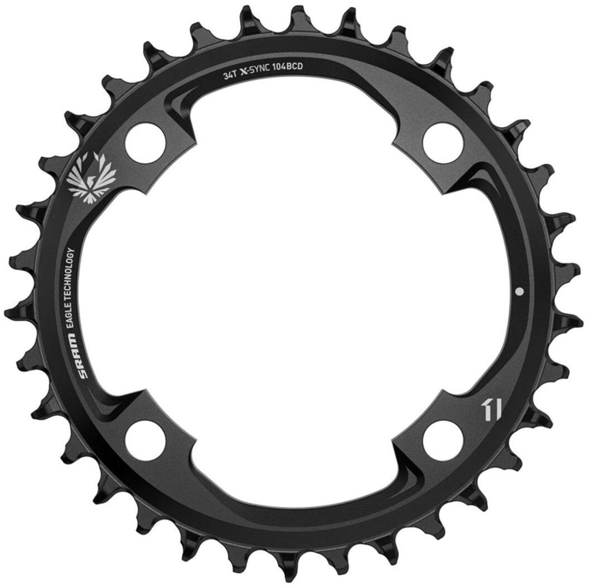Sram kædering 34t eagle x-sync 2 104 bcd 12 speed sort