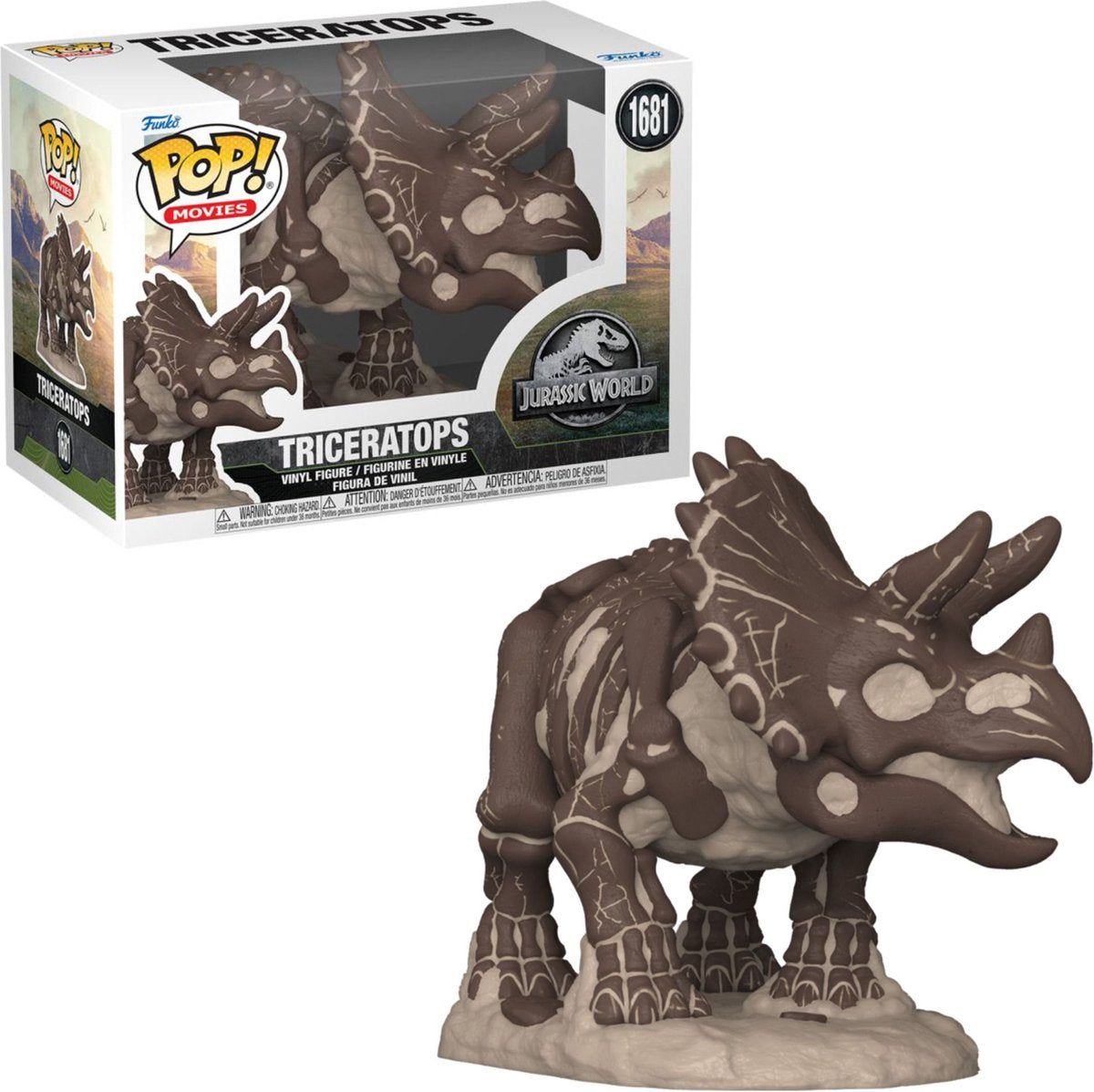 Funko Jurassic Park Jurassic World - Triceratops Vinylfigur 1681 Pop! flerfarvet PVC -