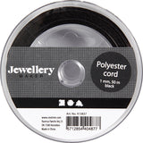 Creativ virksomhed https: www.cchobby.nl polyester-cord-thickness-1-mm-black-50-m-1-roll