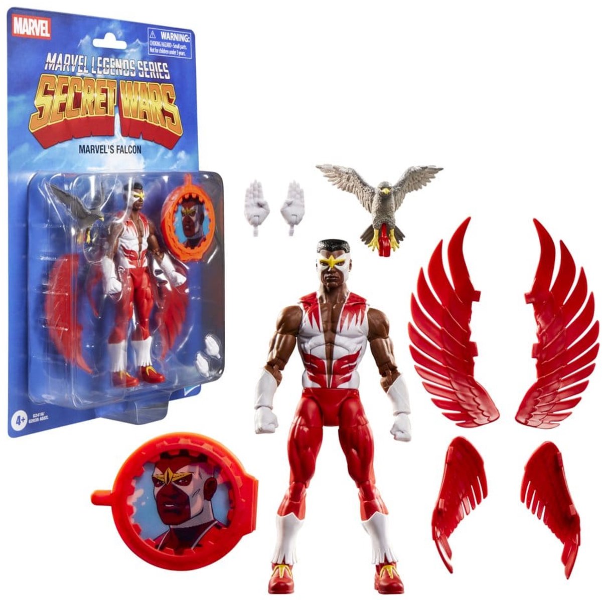 Marvel Legends Series Secret Wars's Falcon, Captain America Comics Collectible 6 tommer actionfigur