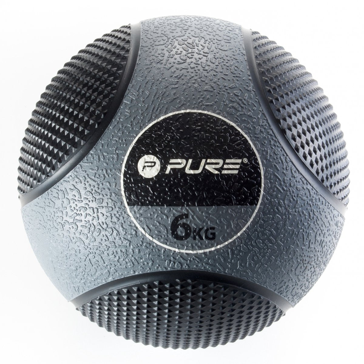 Pure2improve - medicine ball - medicijn bal - 6kg - grijs