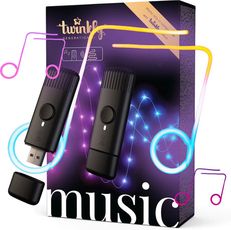 Blinkende musik – Bluetooth og Wi-Fi USB-lydsensor til smarte LED-lys til at synkronisere med musik