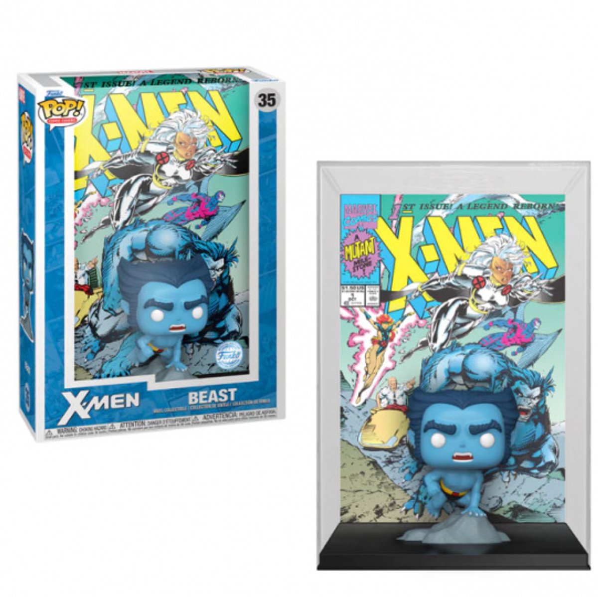 Funko pop! Comic cover marvel: x-men - beast eksklusivt