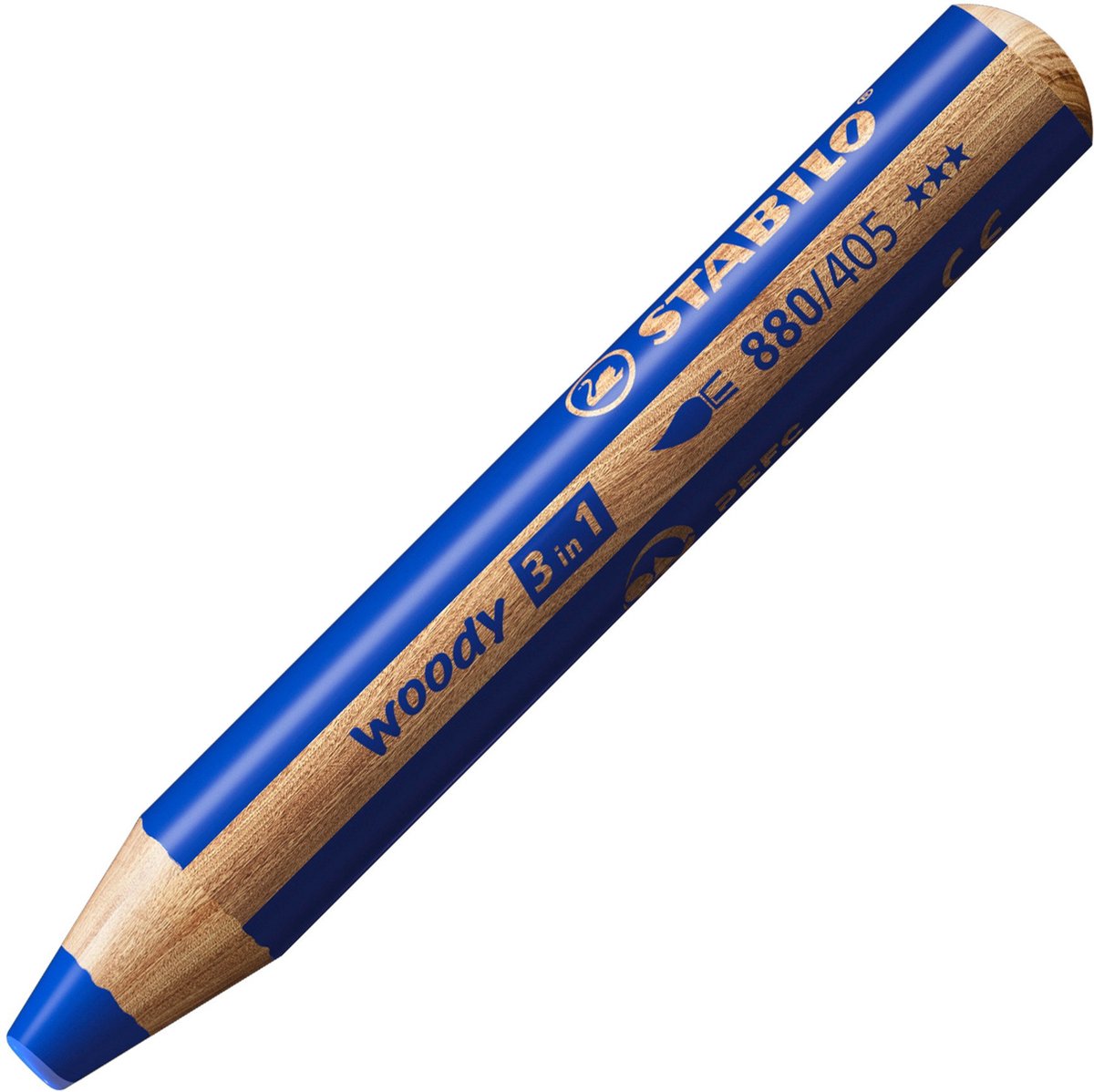 Stabilo woody 3 i 1 - multitalent farveblyant - ultramarin
