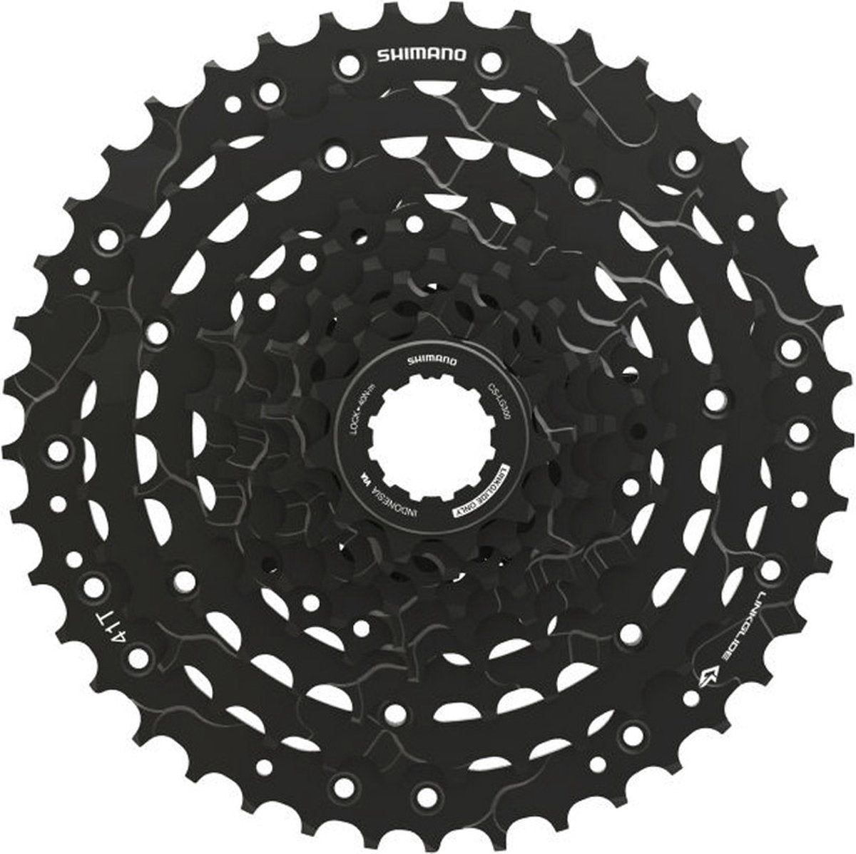 Shimano kassette cues 9v 11-41t cs-lg300 sort
