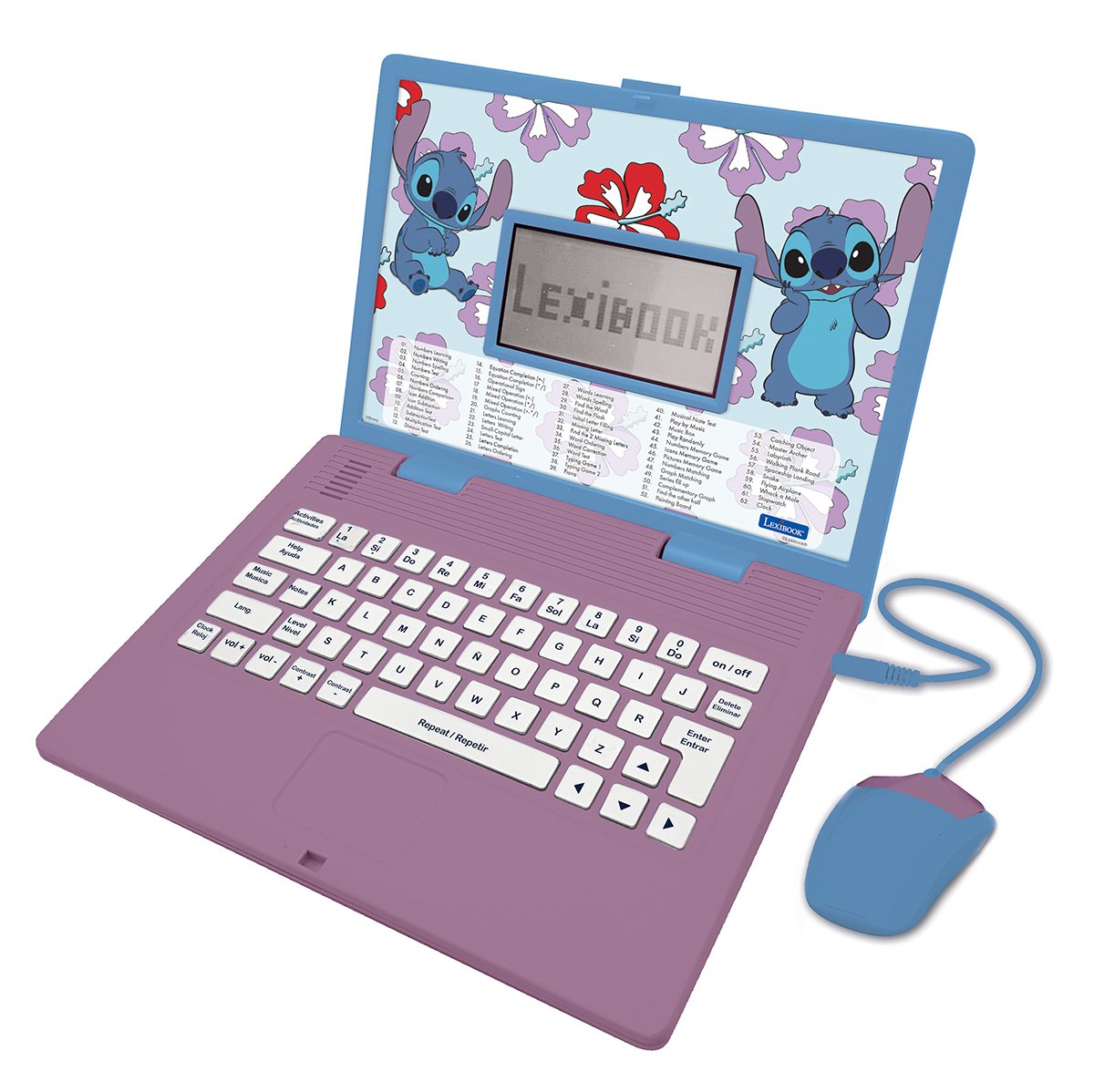 Lexibook ordinateur bærbar educatif bilingue stitch (fr nl)