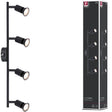Paulmann spotlight carolina gu10 230v max. 4x10w dæmpbar sort mat