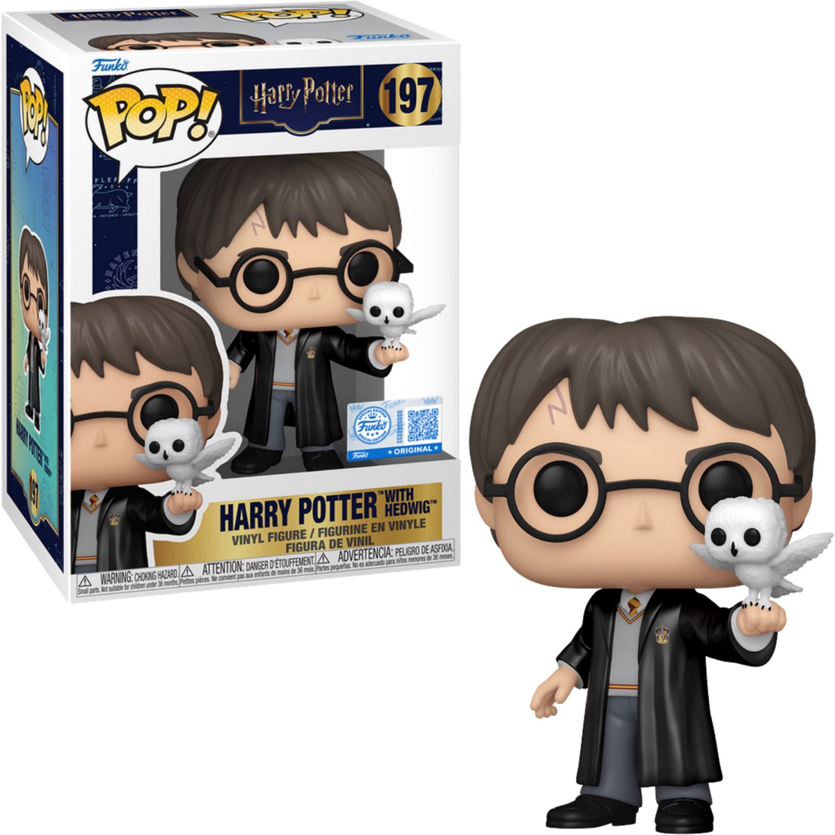 Funko pop! harry potter 197 harry med hedwig eksklusiv