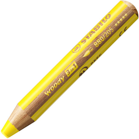 Stabilo woody 3 i 1 - multitalent farveblyant - gul