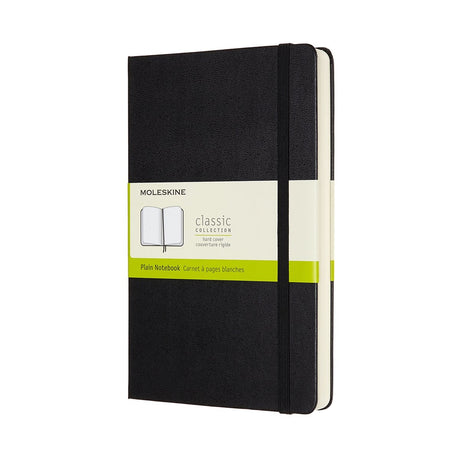 Moleskine klassisk notesbog - udvidet - stor - hardcover - blank - sort