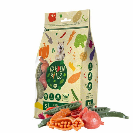 Havebid duvoplus - veggie kammerater hundesnacks - hundegodbidder - vegetarisk glutenfri - små 18 stk.
