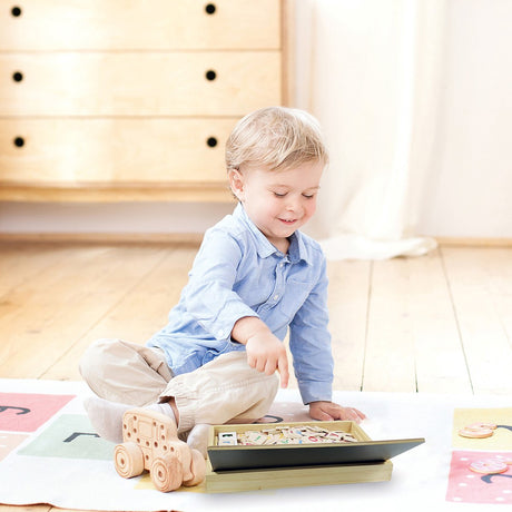Lexibook bio-legetøj l'ecole des mots bilingue français - anglais - jeu en bois