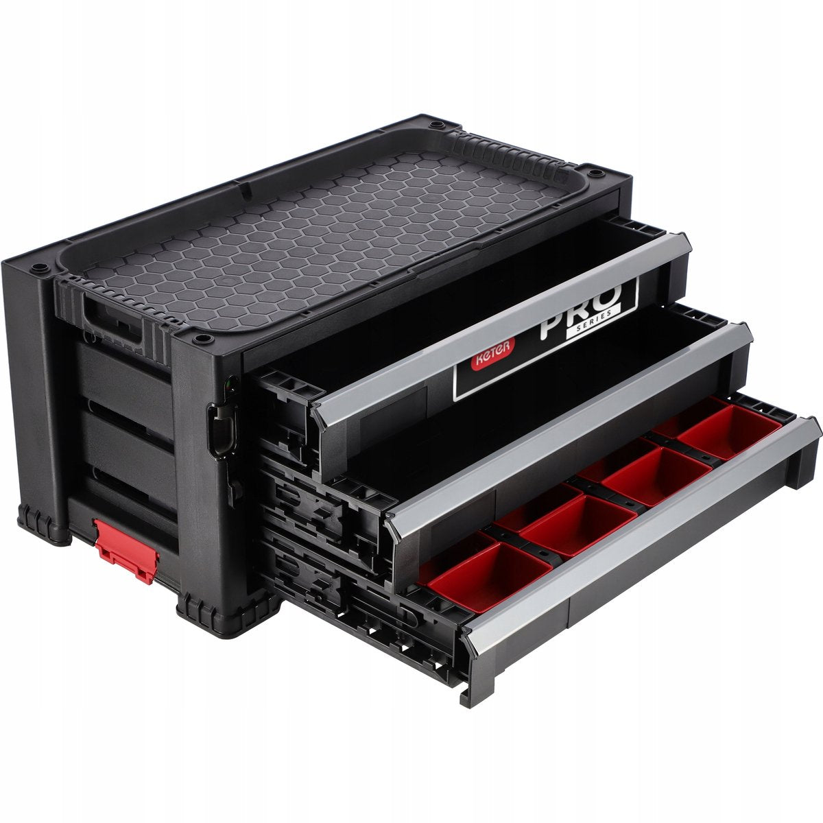Keter modul kommode 3 skuffer - 56,2x28,9x26,2cm - sort