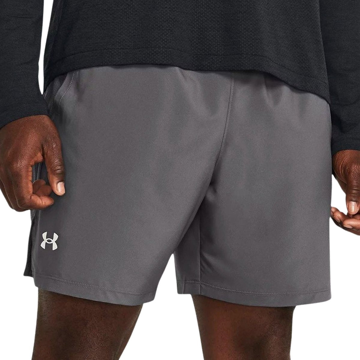Under armour ua launch 7'' shorts herre sportsbukser - grå - hvide