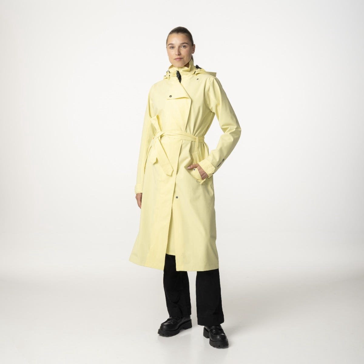 Agu trenchcoat jas lang regenjas dames golden mist
