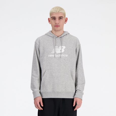 New balance sport essentials fleece logo h herresweater - atletisk grå