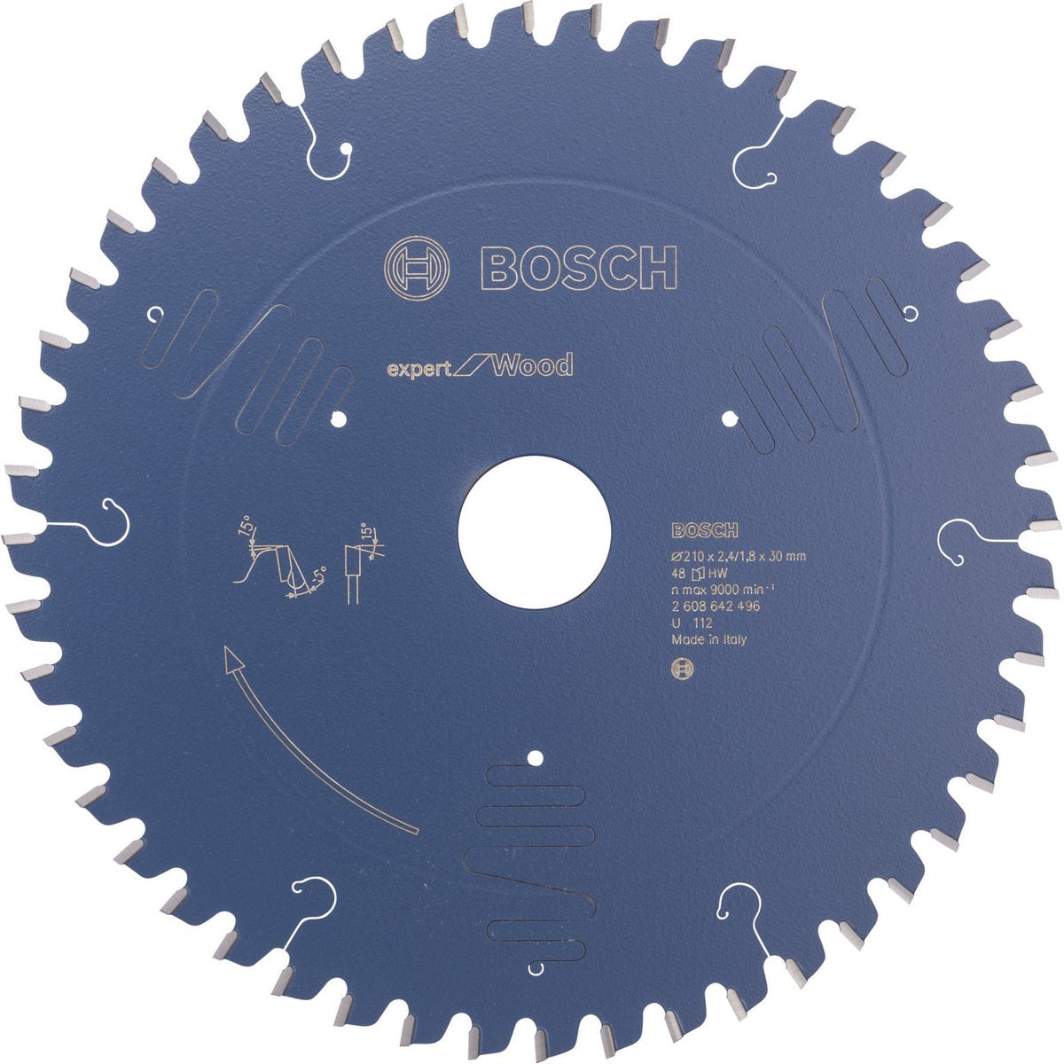 Bosch - rundsavsklingeekspert til træ 210 x 30 x 2,4 mm, 48