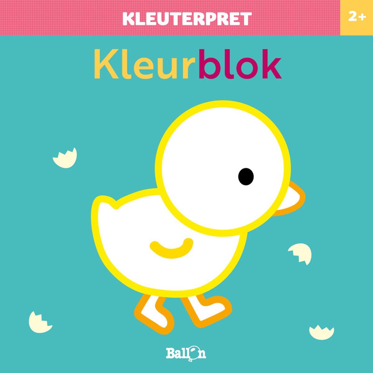 Ballonmedier til småbørn sjov farveblok chick 2+