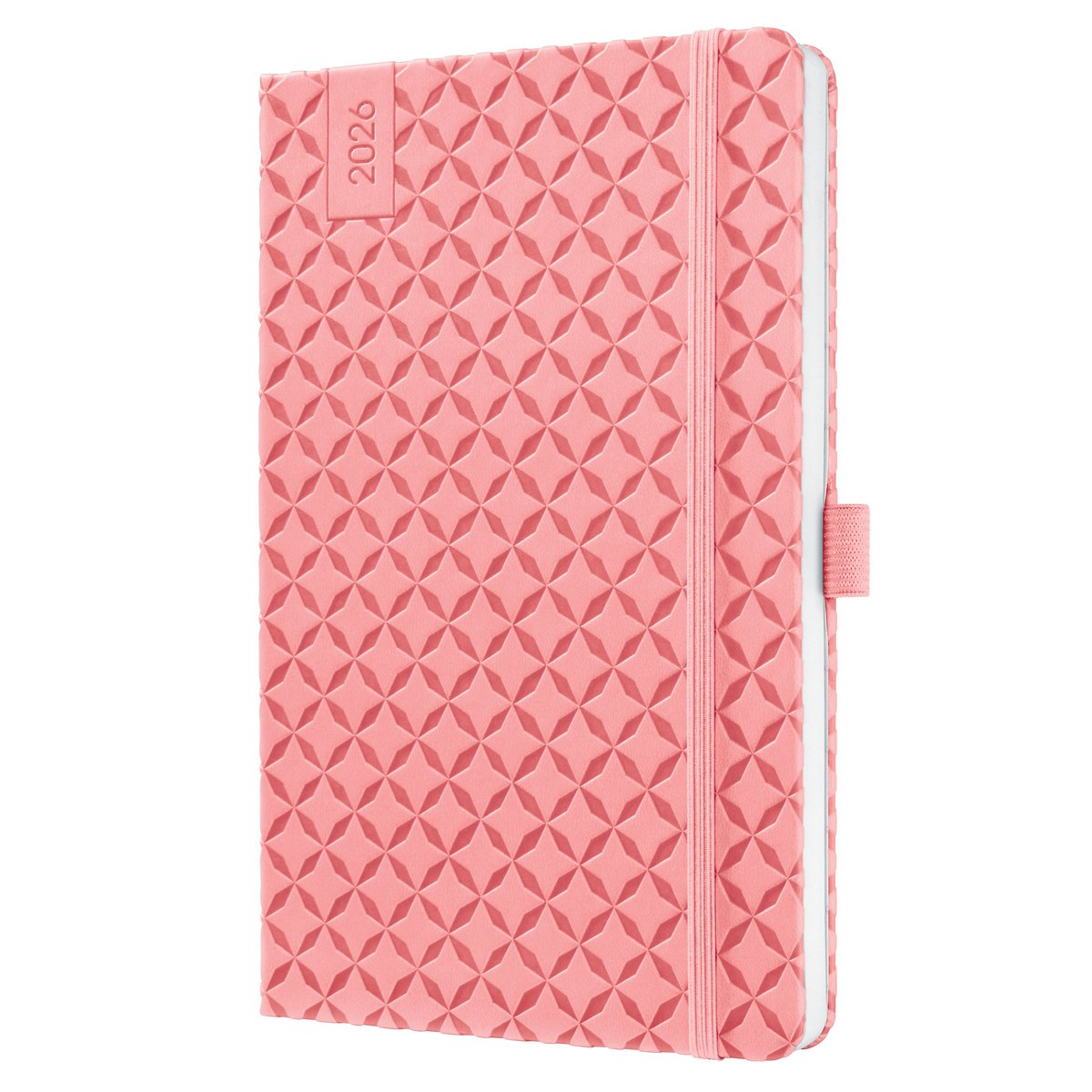 Sigel weekly agenda flair 2026 - størrelse A5 - pink pink - hardcover - si-j6111