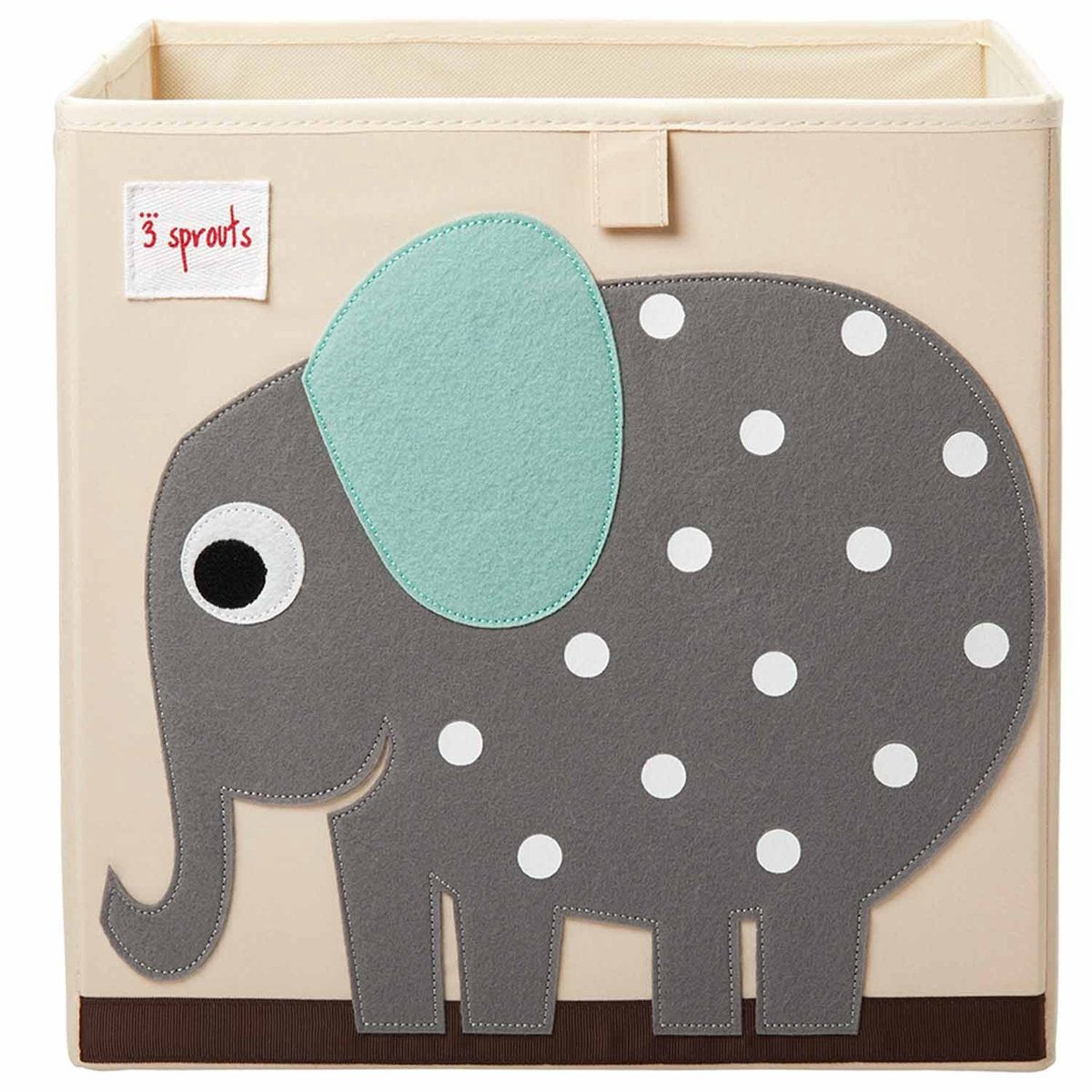 3 spirer opbevaringsboks - elefant