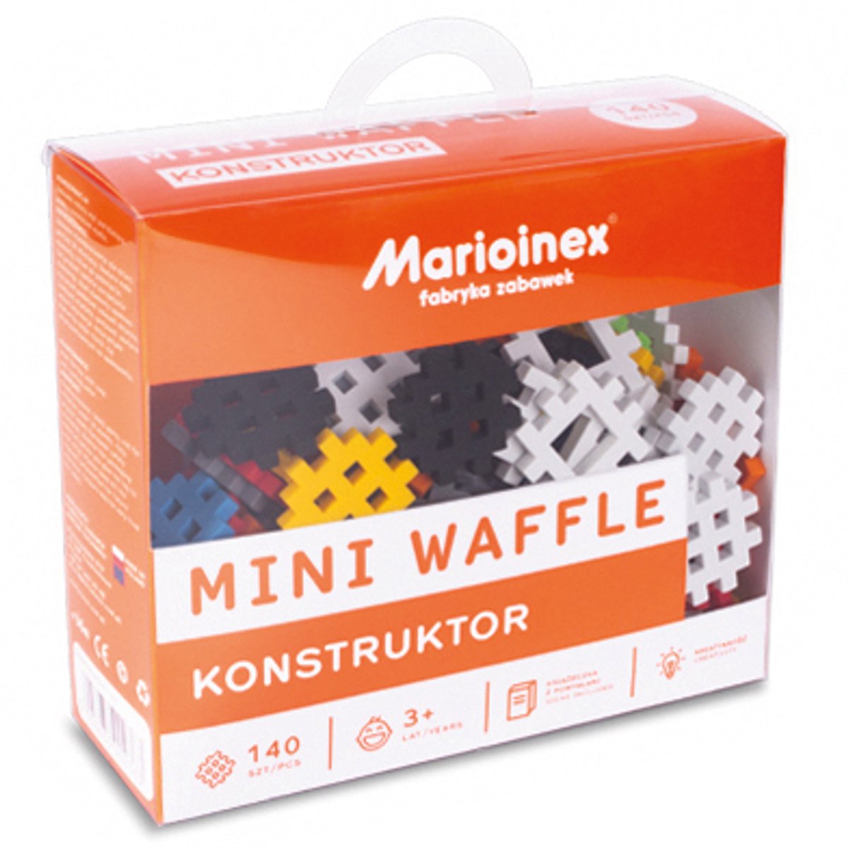 Marioinex mini vaffelblokke 140 stk - - fra 24 måneder