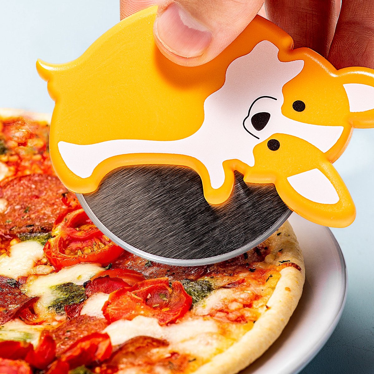 Kikkerland corgi pizzaskærer fra