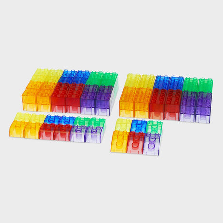 Tickit - doorzichtig gekleurde moduleblokken (90 stuks)