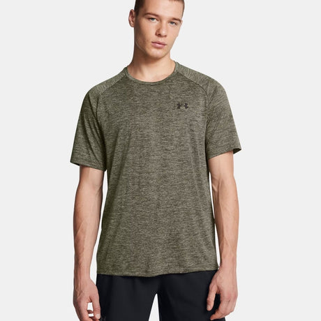 Under armour ua tech 2.0 ss tee-grn herre sportstrøje - marineblå eller grøn - sort