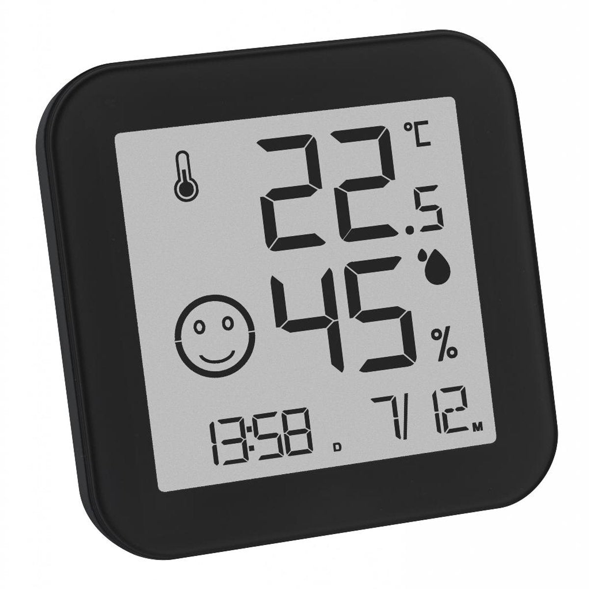 Tfa dostmann sort hvid 30.5054.01 termo- og hygrometer sort