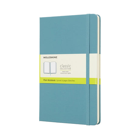 Moleskine klassisk notesbog - stor - hardcover - blank - rev blå