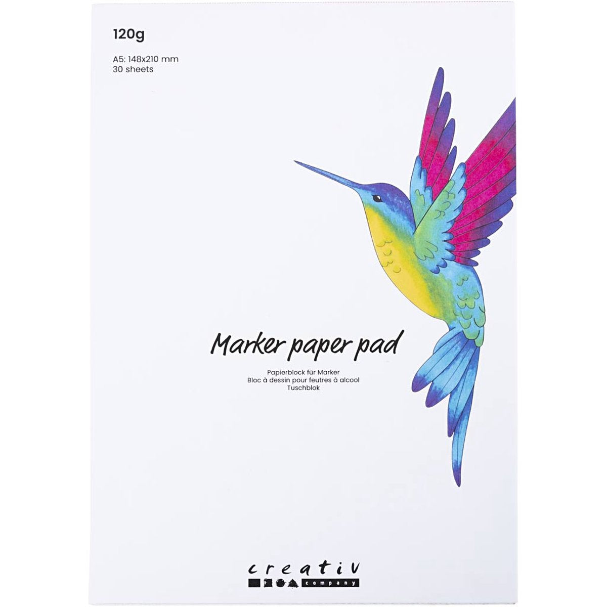 Creativ virksomhed https: www.cchobby.nl papirblok-til-penne-a5-ark-148x210-mm-120-gr-hvid-30-ark-1-boks