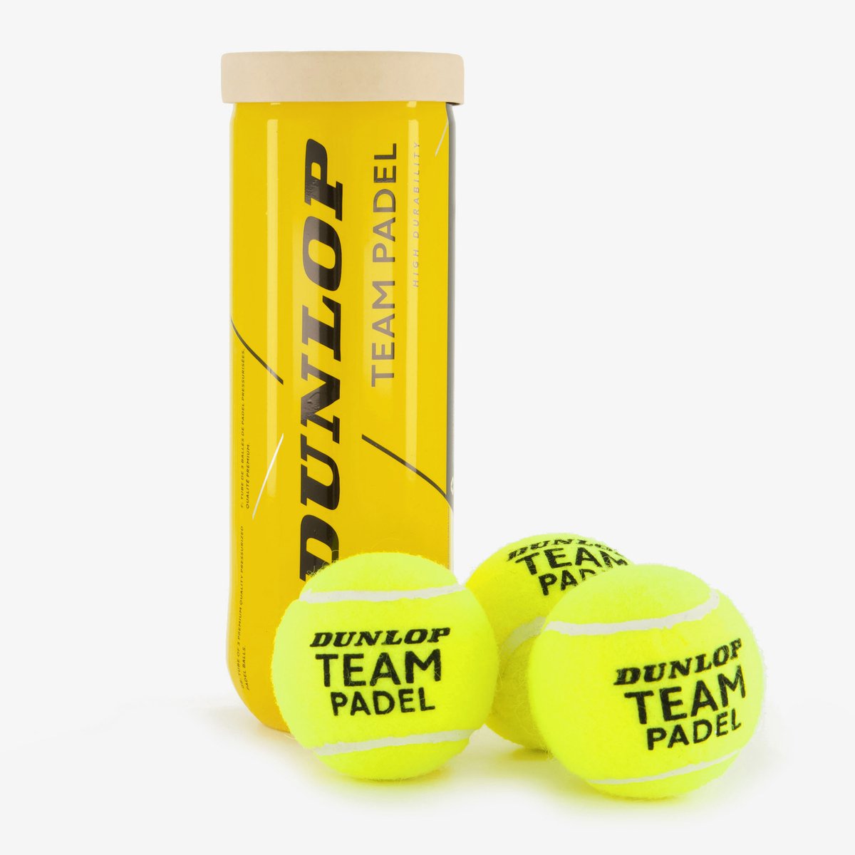Dunlop - hold padel - padel bolde - 3 cap - gul