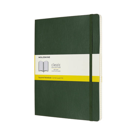 Moleskine klassisk notesbog - ekstra stor - softcover - ternet - myrtegrøn