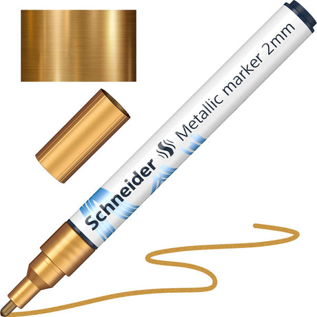 Schneider skriveredskaber schneider metallic tusch - paint-it 011 - 2mm - guld metallic - s-ml01101066