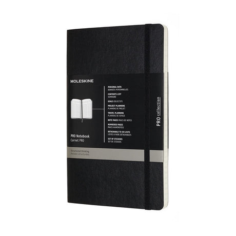 Moleskine professionel notesbog - stor - softcover - sort