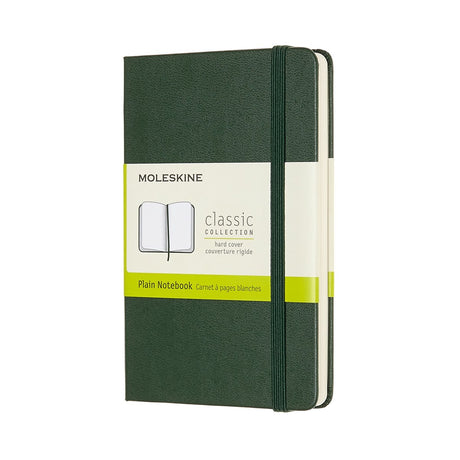 Moleskine klassisk notesbog - lomme - hardcover - blank - myrtegrøn
