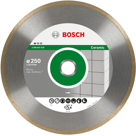 Bosch - diamantskæreskive standard til keramik 200 x 25,40 x 1,6 x 7 mm
